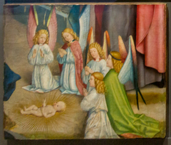 Fragment from the Liesborn High Altarpiece: Angels adoring Christ by Master of Liesborn