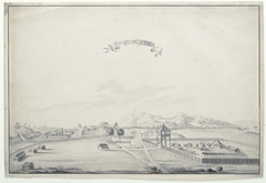 Gezicht op het fort Salatiga by Unknown Artist