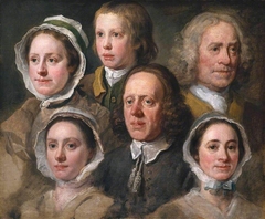 Heads of Six of Hogarth’s Servants by William Hogarth