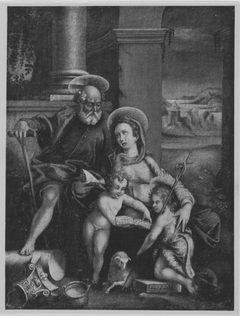 Heilige Familie (?) by Bartholomeus Spranger