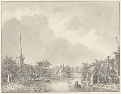 Het dorp Harmelen aan de Leidse Vaart buiten Utrecht by Dirk Verrijk