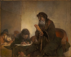 Homer Dictating to Scribes by Aert de Gelder