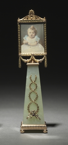 Imperial Framed Miniature: Portrait of Grand Duchess Olga Nicolaievna by Peter Carl Fabergé