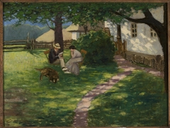 In the garden by Władysław Podkowiński