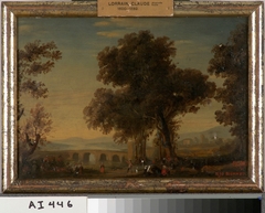 Italian Landscape, Copy After Claude Lorrain by Nils Blommér