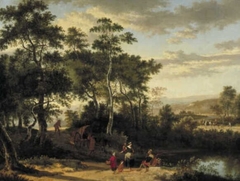 Italian Landscape by Jan Hackaert