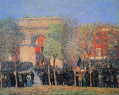 Italo-American Celebration, Washington Square by William Glackens