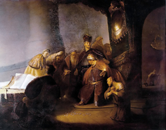 Judas Repentant, Returning the Pieces of Silver by Rembrandt