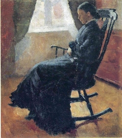 Karen Bjølstad in the Rocking Chair by Edvard Munch