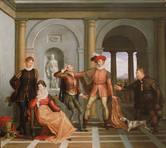 Katharina and Petruchio (Scene from Shakespeare's "The Taming of the Shrew") by Washington Allston