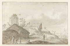 Kustdorpje by Esaias van de Velde