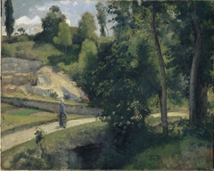 La carrière, Pontoise by Camille Pissarro