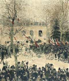 La fête des quatre-vingts ans de Victor Hugo by Jean-Francois Raffaelli