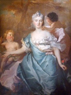 La marquise de la Tour Maubourg et ses deux filles by Nicolas de Largillière