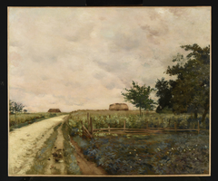 La route (Seine-et-Marne) by Jean-Charles Cazin