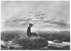 Lady at the Beach by Caspar David Friedrich