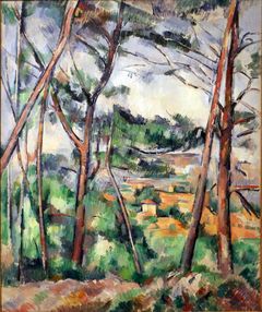 Landscape Near Aix, The Plain of the Arc River by Paul Cézanne