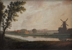 Landscape outside Copenhagen with Frederiksberg Church and Palace in the Distance by Eric Paulsen