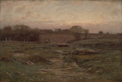 Landscape (Sheep in the Valley) by Dwight William Tryon