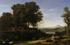 Landscape with Apollo and the Muses by Claude Lorrain