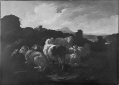 Landscape with Sheep by Philipp Peter Roos