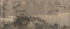 Landscape with White-Breasted Crows by Zha Shibiao