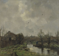 Landschap in de omgeving van Den Haag by Jacob Maris