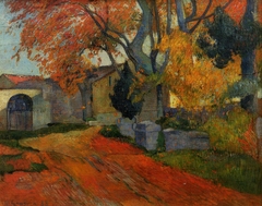 Lane at Alchamps, Arles by Paul Gauguin