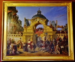 Le baptême de Louis XIII au château de Fontainebleau by Clément Boulanger