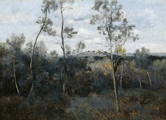 Le Mont-Valérien. Vue prise des bois de Meudon by Jean-Baptiste-Camille Corot