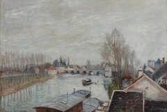 Le pont de Moret by Alfred Sisley