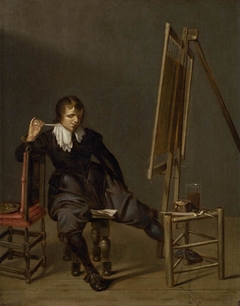 Le repos du peintre by Dirck Hals