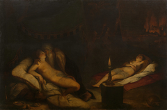 Lot and his Daughters by Anonymous