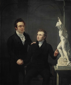 Louis Royer, Sculptor, and Albertus Bernardus Roothaan, Stockbroker, Friend of the Arts, and Patron of the Sciences by Jan Willem Pieneman