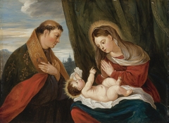 Madonna and Child with St Louis of Toulouse by David Teniers the Younger