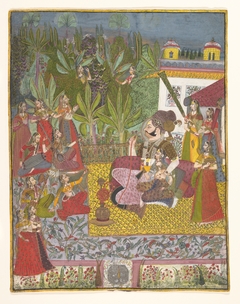 Maharaja Bijay Singh in His Harem by Anonymous