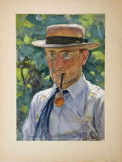 Man with Pipe by Otto Stark