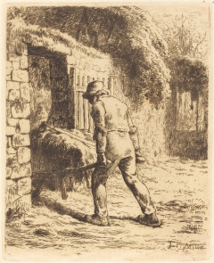 Man with Wheelbarrow by Jean-François Millet