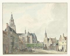 Markt te Arnhem by Jan de Beijer