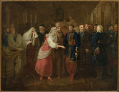 Marriage of Mieszko and Dobrawa by Józef Peszka