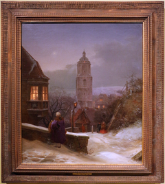 Meissen in Winter by Ernst Ferdinand Oehme