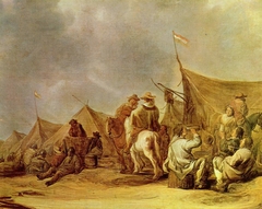 Moment of Rest in the Camp by Aelbert Cuyp