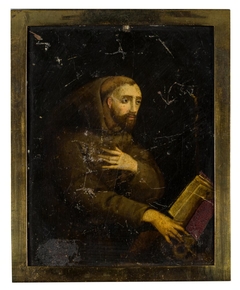 Monk with Book and Cranium by Okänd