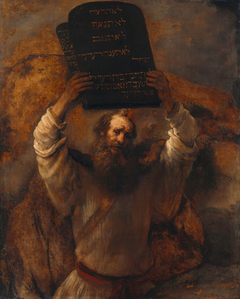 Moses Smashing the Tablets of the Law by Rembrandt