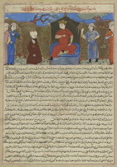 Muhammad ibn Malikshah (r.1105–1118),  from a manuscript of Hafiz-i Abru’s Majma’ al-tawarikh by Anonymous