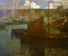 Nocturne vert à Camaret by Charles Cottet