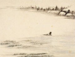 One of Eight Landscape Sketches by Dong Bangda