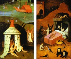 Paradise and Hell by Hieronymus Bosch