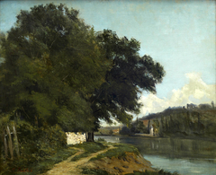 Paysage des bords de la Garonne by Hippolyte Pradelles