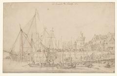 Pier te Antwerpen by Bonaventura Peeters I